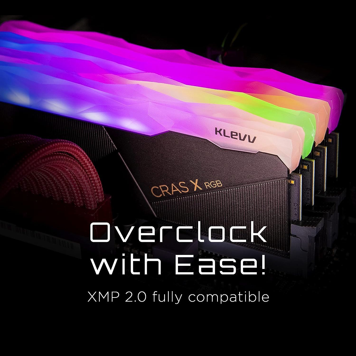 KLEVV Ram Desktop Cras X RGB 16GB Kit (2x 8GB) DDR4-3600MHz KLEVV Ram Desktop Cras X RGB 16GB Kit (2x 8GB) DDR4-3600MHz